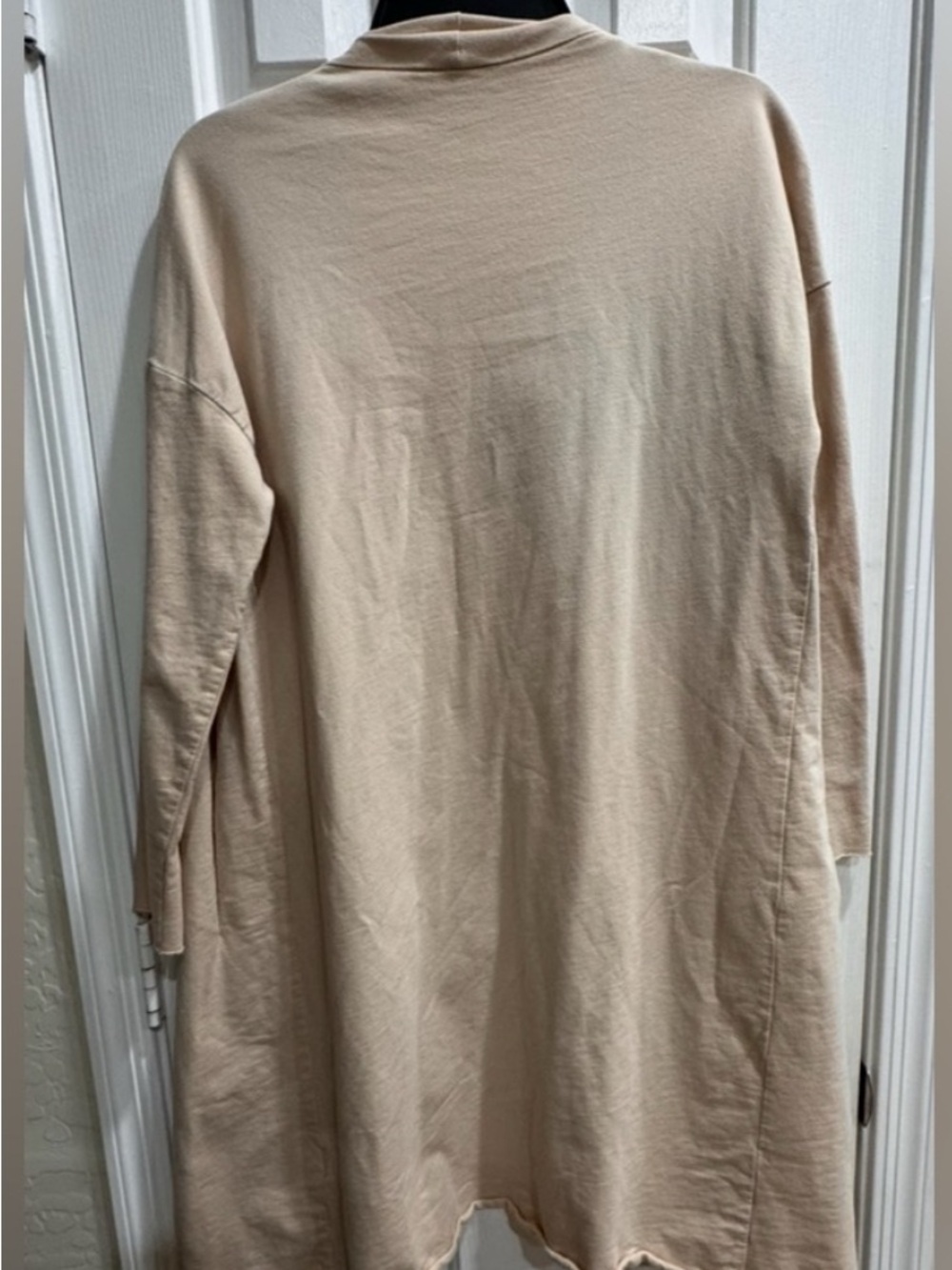 Listicle Open-Front Beige Women's Cardigan - Picture 4 of 5